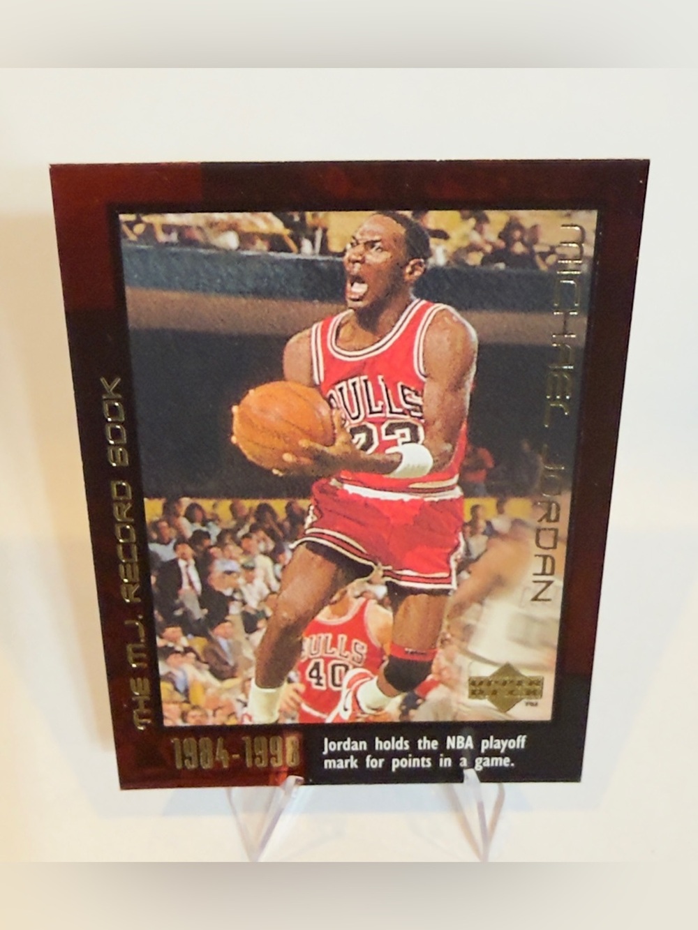 1999 Upper Deck# 53 The Michael Jordan Chicago Bulls The MJ Record Book 1984-98